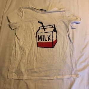 Milk shirt